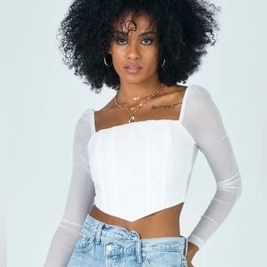 Princess Polly Long Sleeve Corset Top